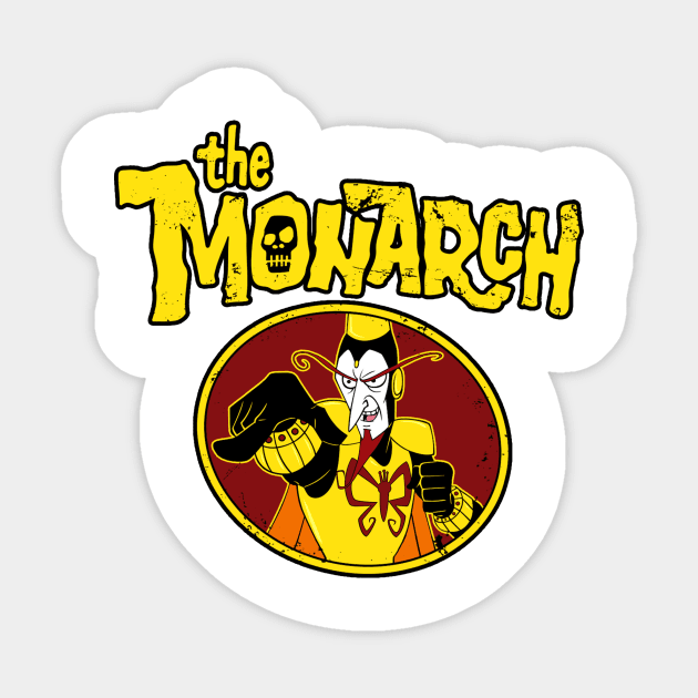 Mighty Monarch (Alt Print) Sticker by Nerdology